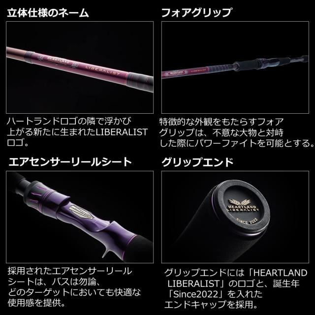 ダイワ(DAIWA) ハートランド リベラリスト 803M RSB-22 ブラック DAIWA