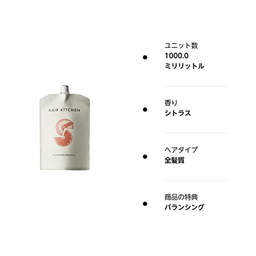 資生堂 ヘアキッチン バランシングシャンプー 1000mL ×2 詰め替え セット 美容室 サロン専売品 資生堂プロ ヘアキッチン バランシングシャンプー 1000ml 資生堂プロ