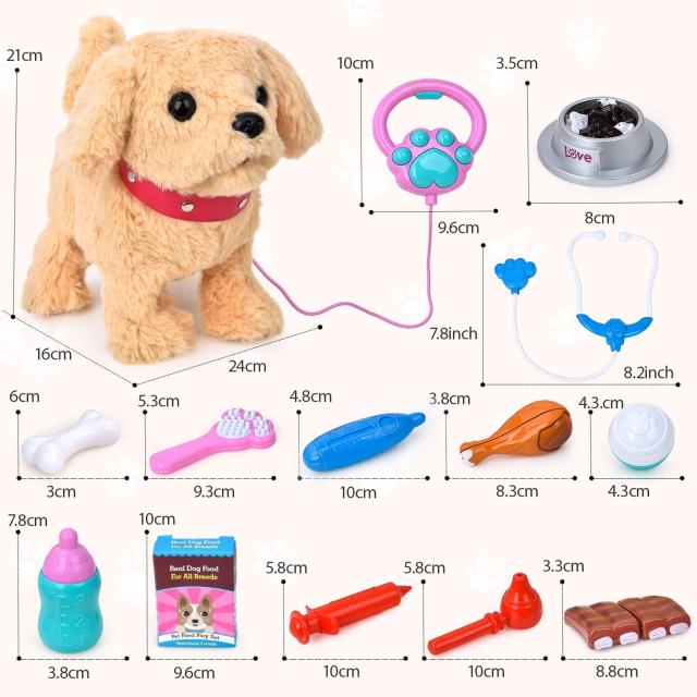 JoyGrow おままごとセット 一緒に お散歩 わんちゃん 動く