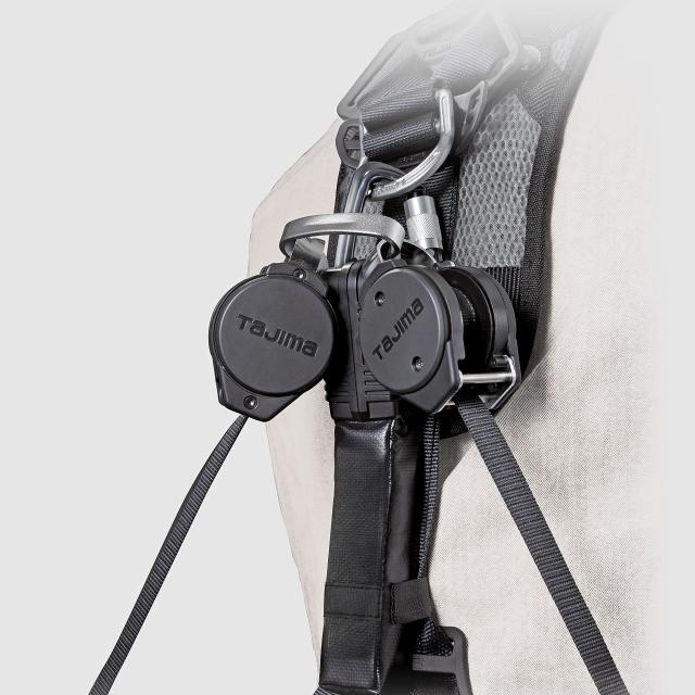 タジマ 新規格安全帯 ハーネス用ダブルランヤード ロック装置