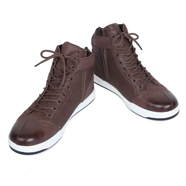 [通用] 牛革バイクブーツ オートバイ靴 ーズ スポーツニーカー SOMMY 透湿防水ライディングスライディングシューズ バイクブーツ プロテの通販は