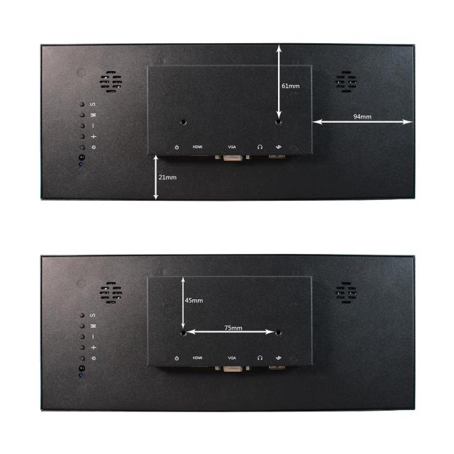 VSDISPLAY 12.3インチモニター 解像度 1920x720 600輝度 60hz