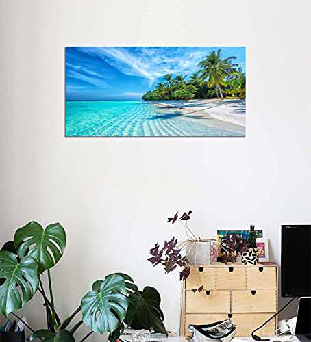 海 青い空 アートパネル ヤシの木 インテリア 壁掛け 絵画 海の
