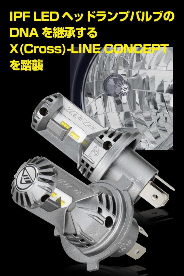 IPF ヘッドライト フォグランプ LED 車用 H4 Hi Lo切替 4000lm 3200lm 6500K ホワイト 12V用 2本入 車検対応 ドライバーユニット一体型_5