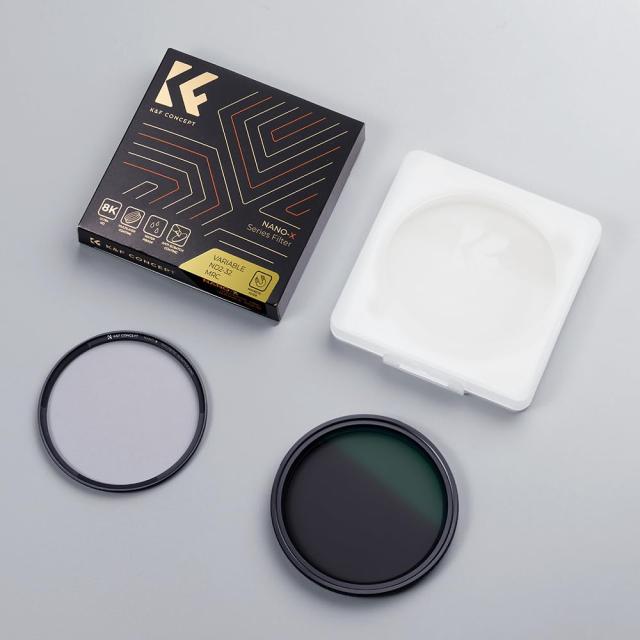 K＆F Concept 72mm マグネット可変NDフィルターND2-ND32 X状ムラ制御 日本製AGC光学ガラス HD超解像力 低い反射率 28層ナノコーティング_7