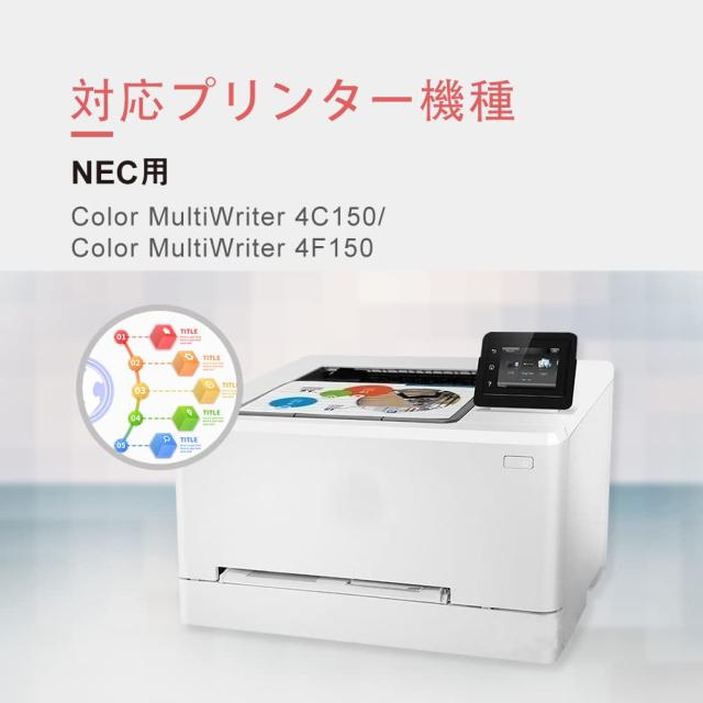Amazon.co.jp限定】 NEC用 PR-L4C150 (19/18/17/16) BK/C/M/Y 「4色  