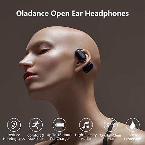 Oladance OWS1 オープンイヤー ワイヤレスイヤホン Bluetooth5.2/ 耳をふさがない 開放型 オープンイヤー /16時間長時間再生 /16.5mm ダ