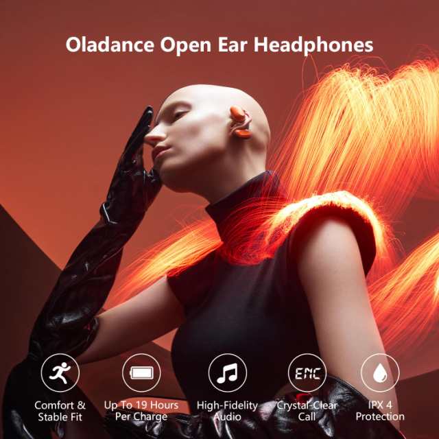 Oladance OWS1 オープンイヤー ワイヤレスイヤホン Bluetooth5.2 /耳を