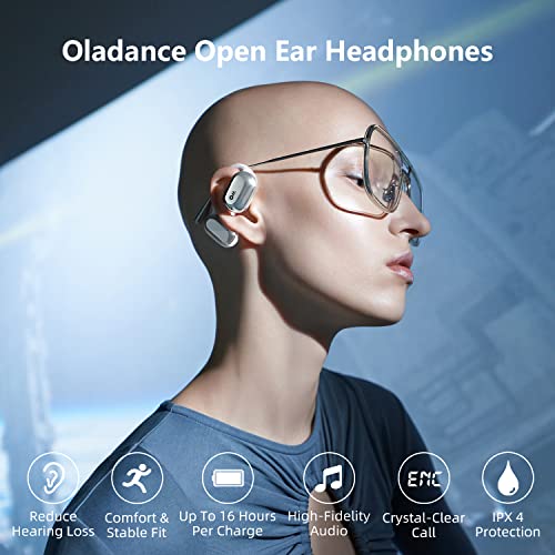 Oladance OWS1 オープンイヤー ワイヤレスイヤホン Bluetooth5.2 /耳をふさがない 開放型 オープンイヤー /16時間長時間再生 /16.5mm ダ