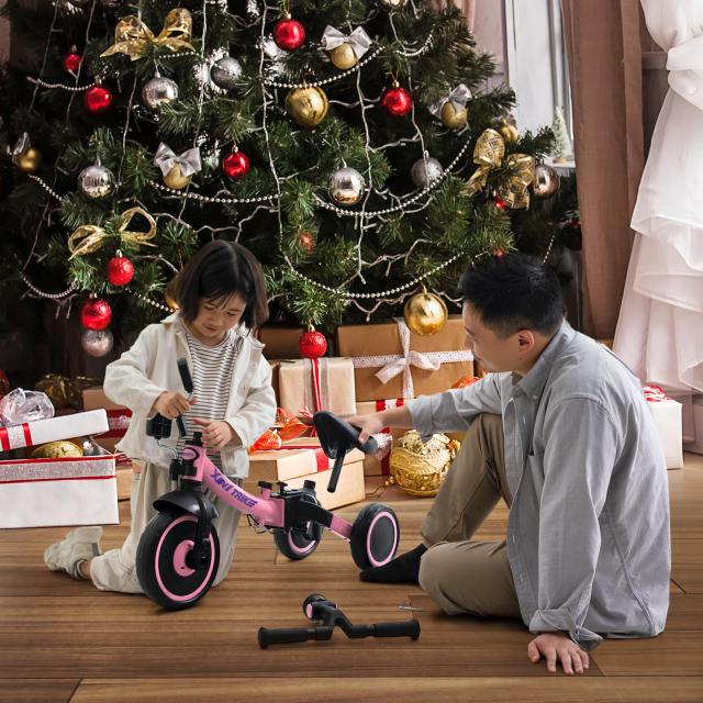 besrey 子供用三輪車 XIN1 三輪車 かじとり ランニングバイク ベビーカー 手押し棒 1歳から5歳まで 折りたたみ 軽量 ハンドル 調整可能_6