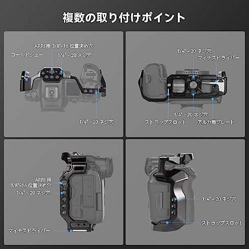 SmallRig R5 / R6 / R5C Canon用キット 3830B Amazon | SmallRig R5 / R6 / R5C Canon用 トップハンドルキットケージ