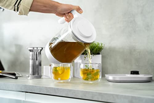 ZWILLING ツヴィリング 「 エンフィニジー ヨーロピアンティーケトル 1.7L 」 ガラス電気ケトル 6段階温度設定 保温 蒸らし機能 空焚き防