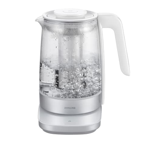 ZWILLING ツヴィリング 「 エンフィニジー ヨーロピアンティーケトル 1.7L 」 ガラス電気ケトル 6段階温度設定 保温 蒸らし機能 空焚き防