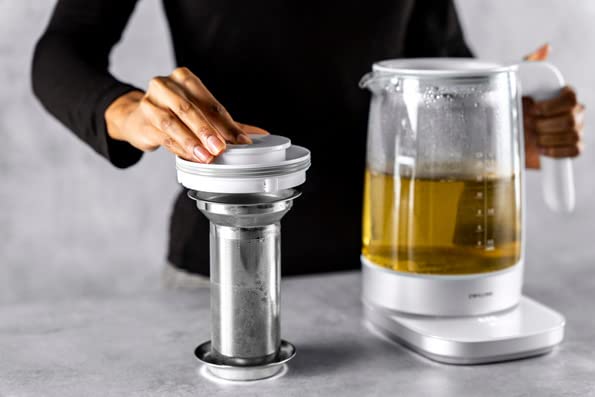 ZWILLING ツヴィリング 「 エンフィニジー ヨーロピアンティーケトル 1.7L 」 ガラス電気ケトル 6段階温度設定 保温 蒸らし機能 空焚き防