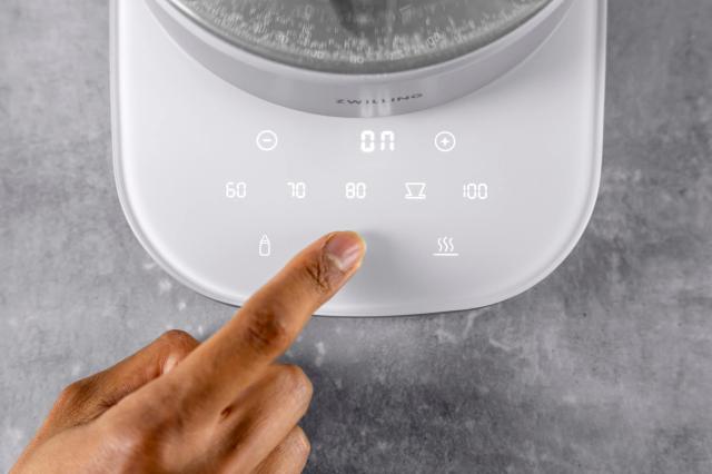 ZWILLING ツヴィリング 「 エンフィニジー ヨーロピアンティーケトル 1.7L 」 ガラス電気ケトル 6段階温度設定 保温 蒸らし機能 空焚き防