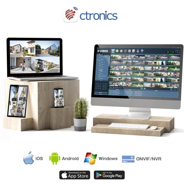 【 2.5K ・ナイトカラー・自動追尾 】 Ctronics 防犯カメラ 屋外 400万画素 屋外 監視カメラ WiFi 自動追跡 夜間カラー撮影 ヒューマン検_7