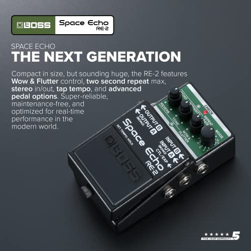 BOSS Space Echo RE-2 ギターエフェクター　エコー　リバーブ Amazon | BOSS RE-2 Space Echo スペースエコー エコー ディレイ