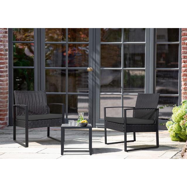 Alebert ラタン調 ガーデンファニチャー ガーデンテーブルセット  