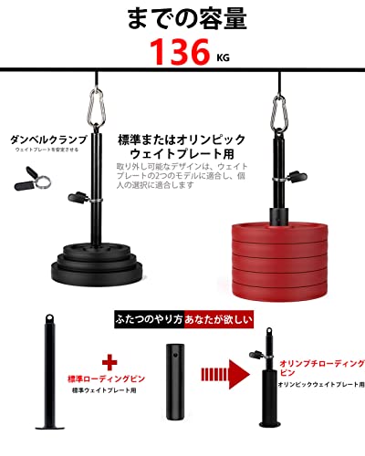 プーリーケーブルマシン LAT ラットプルダウン ケーブル トレーニング Amazon | プーリーケーブルマシン LAT ラットプルダウン
