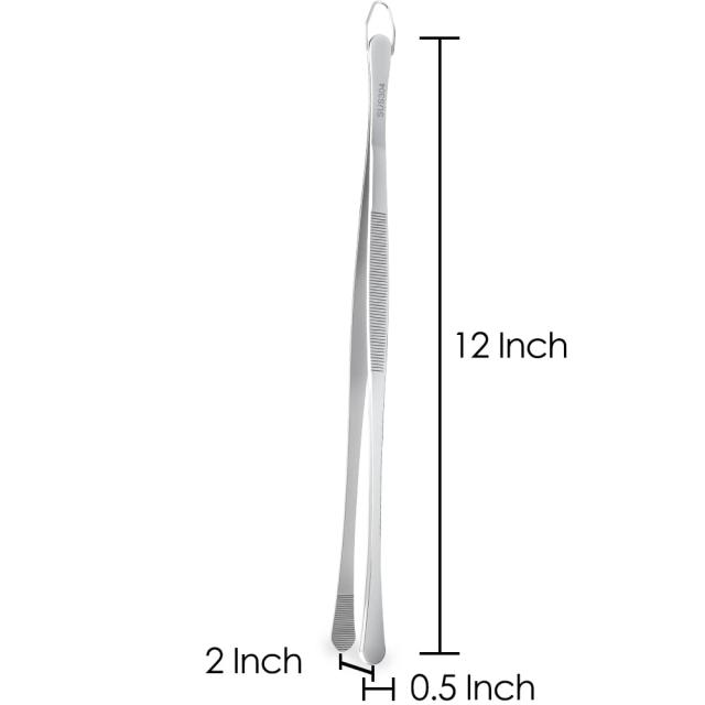 Gutsdoor キッチンピンセット トング 304ステンレススチール フード