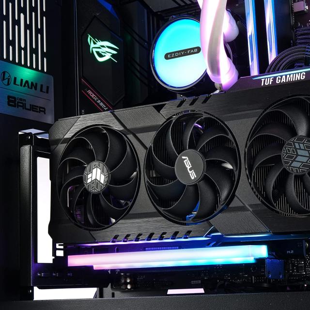 EZDIY-FAB 新しいRGB 垂直 PCIe4.0 GPUブラケット 垂直グラフィックカードホルダー ARGB 5V 3ピンLEDライト同期 PCIe 4.0 X16 Gen4 ライ_6