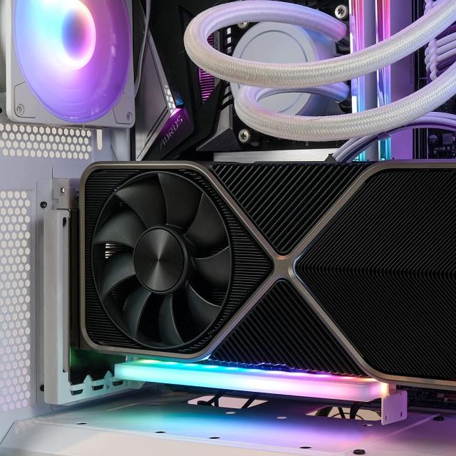EZDIY-FAB 新しいRGB 垂直 PCIe4.0 GPUブラケット 垂直グラフィックカードホルダー ARGB 5V 3ピンLEDライト同期 PCIe 4.0 X16 Gen4 ライ_5