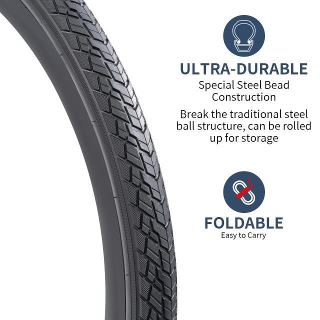 2本セット,700 35C タイヤ, 700x35C(35-622)自転車タイヤ + 700x35/43C