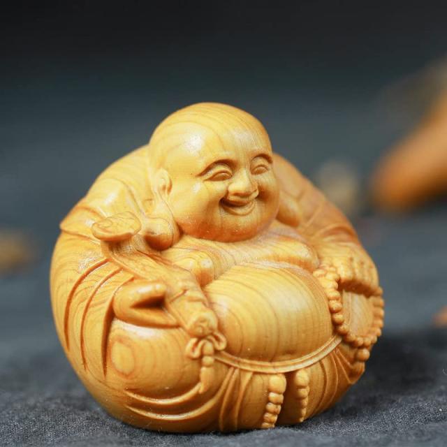 仏像 布袋様 置物 効果 特上彫 大迫力 福満布袋尊 布袋様 七福神 彩金