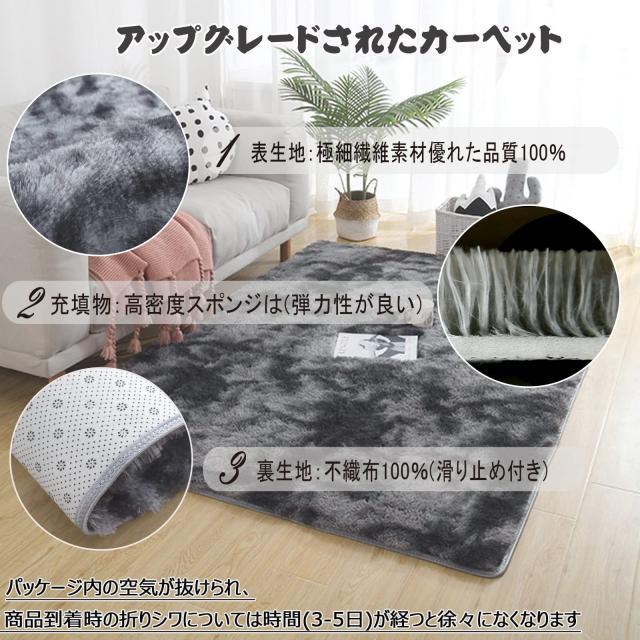 カーペット ラグ 洗える ラグマット 約4畳 200x300cm 滑り止め付 カーペット ラグ 洗える ラグマット 約4畳 200x300cm 滑り止め付