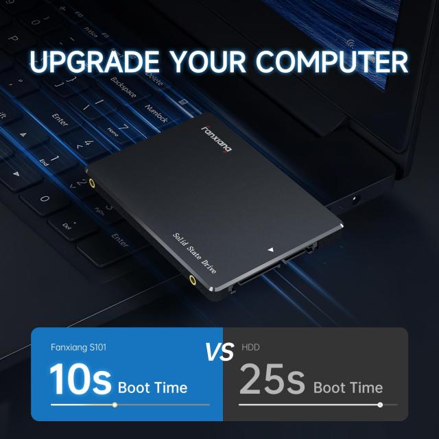 Fanxiang S101 SATA SSD 1TB 2.5インチ 7mm 3D NAND TLC採用 6Gb/s高速
