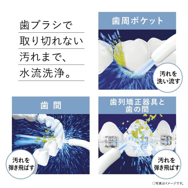 パナソニック 口腔洗浄器 ジェットウォッシャー ドルツ ジェット水流 防水 ポータブルモデル 青 EW-DJ11-A_3