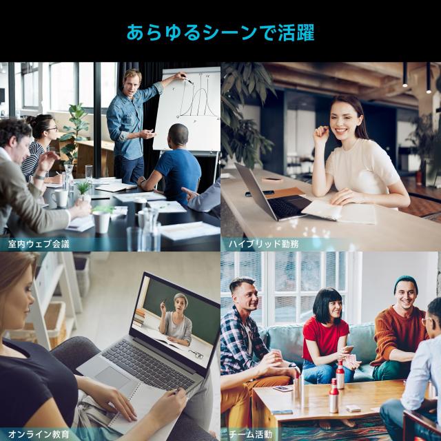 TONGVEO web会議カメラ 3倍光学ズーム 1080P 238万画素 60fps HDMI