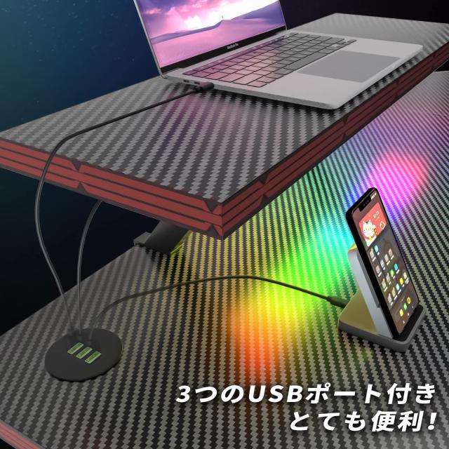 Victone ゲーミングデスク L字デスク 「メーカー2年保証」 幅130cm