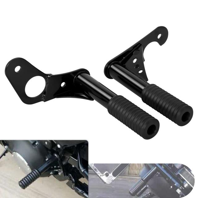 HDBUBALUS バイク用 パッセンジャー フットペグ クラッシュバー フレームスライダー スチール 耐久性 保護 ハーレー ソフテイル ストリーの通販は