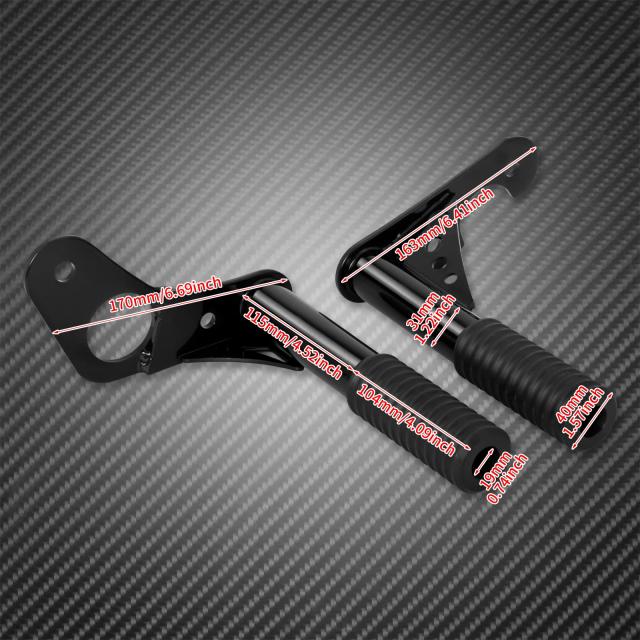 HDBUBALUS バイク用 パッセンジャー フットペグ クラッシュバー フレームスライダー スチール 耐久性 保護 ハーレー ソフテイル ストリーの通販は