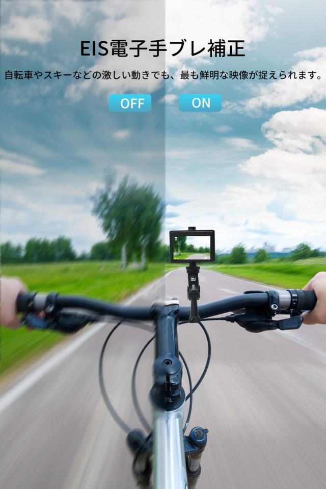 AKASO アクションカメラ V50X，4K30fps 20MP 新版6軸手ぶれ補正 WiFi対応 小型アクションカム,40M防水 タッチスクリーン式 HDMI出力 Micr