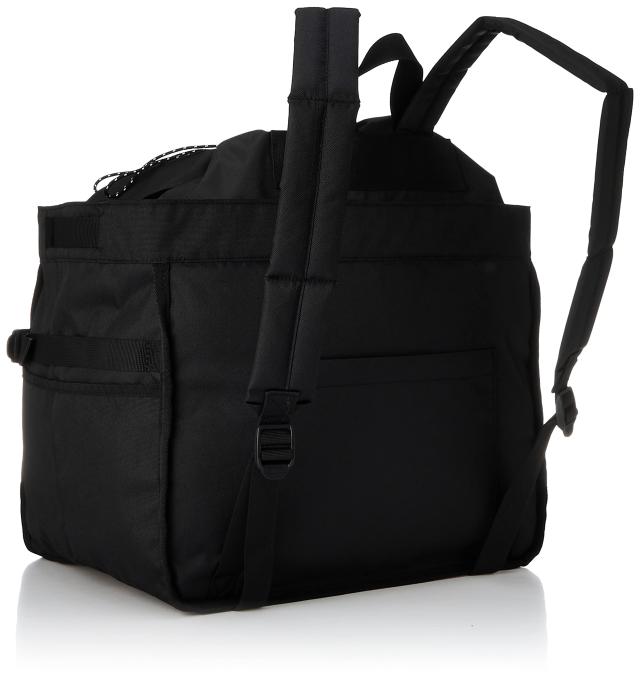 [アウトドアプロダクツ] リュック エコバッグ レジカゴ対応型 大容量 軽量 バスケット 抗菌 保冷剤ポケット BLACK1（オールブラック） F