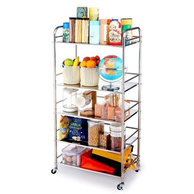 susunnus キッチン ラックワゴン，ステンレス ワゴン，ステンレス