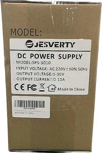 Jesverty直流安定化電源SPS-3010 （30V/10A）、0-30V 0-10A電圧電流