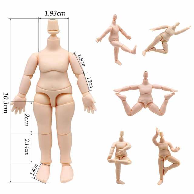niannyyhouse DODボディ 10cm 可動フィギュア素体 オビツドール