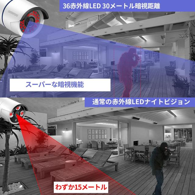防犯カメラ単体 300万画素 ワイヤレス 増設用 単独使用不可 監視カメラ 屋内外対応 監視カメラ 防犯カメラ ワイヤレス 屋外 ワイヤレス_2