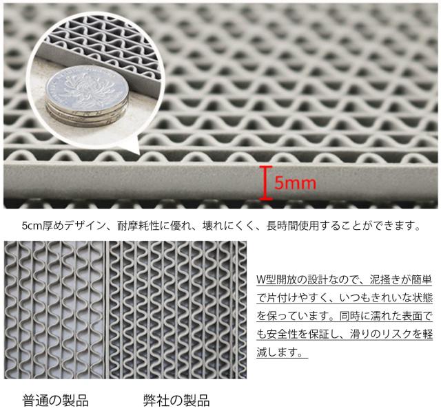 Yangweng お風呂マット 滑り止め 排水 転倒防止 厚み5mm 浴室