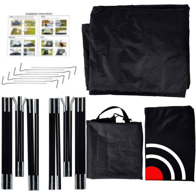 3x2x1.8m 室内屋外 キャリーバッグ付き 設置簡単 自宅練習 練習用