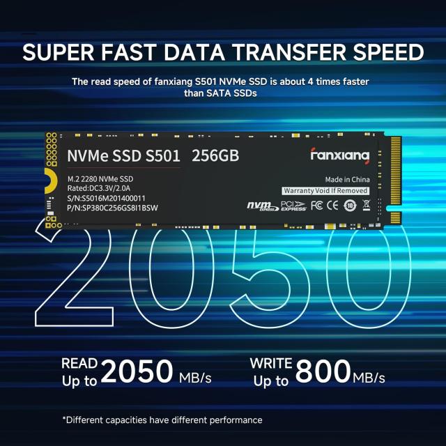 fanxiang SSD PCIe Gen3.0×4 M.2 Type2280 NVMe 1.4 内蔵ssd (256GB)_1