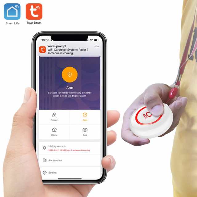 SINGCALL ナースコール 家庭用 介護 呼び出しベル スマホ連動 緊急ボタン ナースコール スマホ連動 介護 ブザー 家庭用 wifi介護呼び出しの通販はau  PAY マーケット - Litlulu Meena | au PAY マーケット－通販サイト