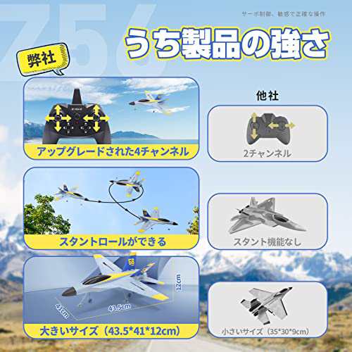 DEERC ラジコン 飛行機 グライダー 100g未満 4チャンネル 固定翼 ジェット ジャンボ RCグライダー 6軸 スタントロール 360°宙返り  電動 の通販はau PAY マーケット - hkマーケット | au PAY マーケット－通販サイト