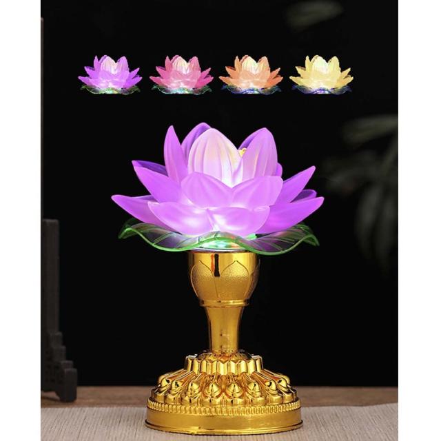 蓮の花 蓮華灯 蓮花 造花 光る蓮の花 仏花 ロータス 7色変化 蓮の花 蓮華灯 蓮花 造花 光る蓮の花 仏花 ロータス 7色変化
