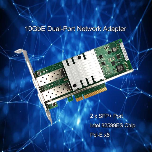 10Gbps Lanカード ネットワークサーバー 82599EN インテル X520-DA1対応 E10G42BTDA イーサネットコンバージドアダプター PCI-E X8 シン_1