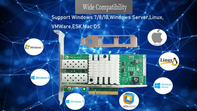 10Gbps Lanカード ネットワークサーバー 82599EN インテル X520-DA1対応 E10G42BTDA イーサネットコンバージドアダプター PCI-E X8 シン_3