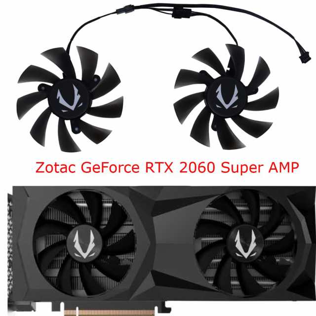 汎用交換 DIY グラフィックカードファン Zotac用 GeForce RTX 2070 2060 SUPER Mini 8GB グラフィックカード  クーラー ファン ZT-T20710E｜au PAY マーケット